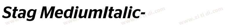 Stag MediumItalic字体转换